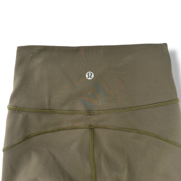 Lululemon In Movement Everlux Tight Leggings 25" Size 4 Sage Green W5anxsz5021 - Picture 4 of 6